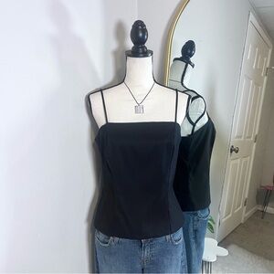 Be Smart 90s Vintage Black Spaghetti Strap Tank Top